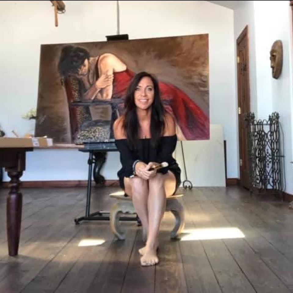 Marie-Josée Thiffault in her studio